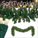 Oregon Fir SoftTwinkle&reg Prelit Commercial LED Christmas Garland, Warm White Lights