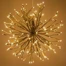 Gold Starburst Lighted Branches with Warm White LED Twinkle Lights, 1 pc