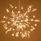 Silver Starburst Lighted Branches with Warm White LED Lights, 1 pc