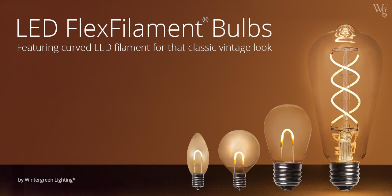 FlexFilament LED Light Bulbs