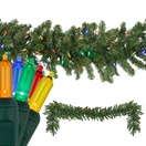 Douglas Fir Prelit LED Christmas Garland, Multicolor Lights