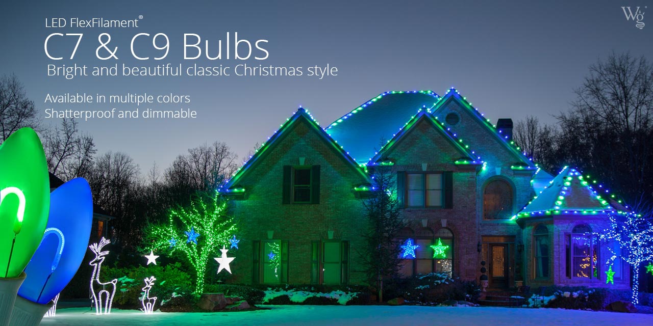 FlexFilament LED Christmas Light Bulbs