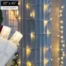 5mm Warm White LED StretchNet Pro&reg Column Wrap Lights, White Wire