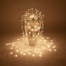 White Falling Willow Lighted Branches with Warm White LED Lights, 1 pc