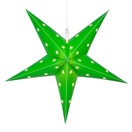 Aurora Superstar<sup>TM</sup> LED Fold-Flat Green 5 Point Star Light, Outdoor Rated 