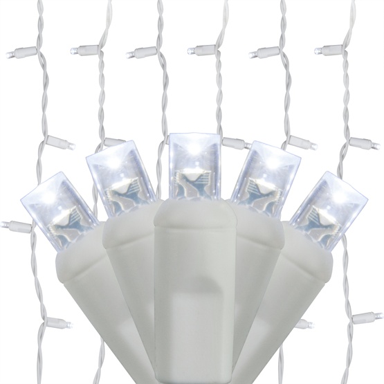 150 Cool White LED Curtain Lights
