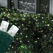 5MM 4'x6' Cool White LED Net Lights, Green Wire