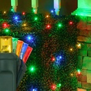 5mm Multicolor LED Net Lights, Green Wire