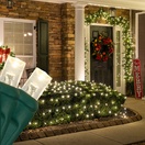 5mm Warm White LED Net Lights, Green Wire