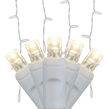 70 5mm Warm White LED Icicle Lights