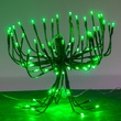 15" Green Starburst Lighted Branches, Green LED Twinkle Lights, 3 pc
