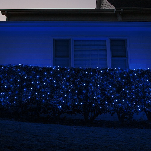 blue incan net lights