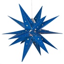 Aurora Superstar<sup>TM</sup> LED Fold-Flat Blue Moravian Star Light, Outdoor Rated 