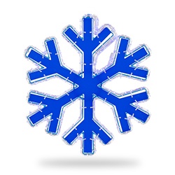 Reflective Center Snowflake & Star Lights