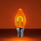 C7 Amber / Orange Shatterproof FlexFilament&reg LED Vintage Christmas Light Bulbs