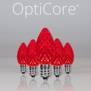 C7 Red OptiCore&reg LED Christmas Light Bulbs