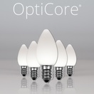 C7 Cool White Smooth OptiCore&reg LED Christmas Light Bulbs