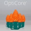 C7 Amber OptiCore&reg Commercial LED Halloween String Lights