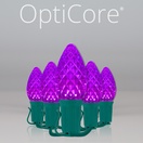 C7 Purple OptiCore&reg Commercial LED Halloween String Lights Christmas String Lights