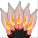 C7 Clear Flicker Flame Commercial Halloween String Lights