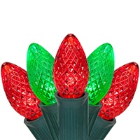 C7 Red and Green LED Christmas Lights