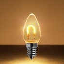 C7 Warm White Shatterproof FlexFilament&reg LED Vintage Christmas Light Bulbs