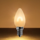C7 Warm White Glass FlexFilament&reg LED Vintage Christmas Light Bulbs