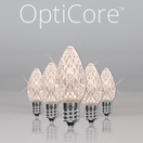 C7 Twinkle Warm White OptiCore&reg LED Christmas Light Bulbs