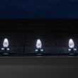 Kringle Traditions TM C7 120V Dimmable Cool White LED Christmas Light Bulbs