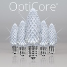C9 Twinkle Cool White OptiCore&reg LED Christmas Light Bulbs