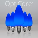 C9 Blue Smooth OptiCore&reg LED Christmas Light Bulbs
