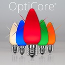 C9 Twinkle Multicolor Smooth OptiCore&reg LED Christmas Light Bulbs