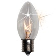 C9 Twinkle Clear Christmas Light Bulbs
