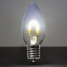 C9 Cool White Glass FlexFilament&reg LED Vintage Christmas Light Bulb, Transparent