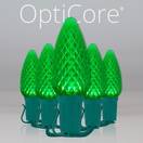C9 Green OptiCore&reg Commercial LED Christmas String Lights