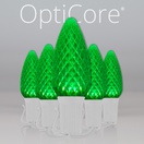 C9 Green OptiCore&reg Commercial LED Christmas String Lights