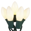 25 C9 White Christmas Lights