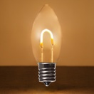 C9 Warm White Shatterproof FlexFilament&reg LED Vintage Christmas Light Bulbs