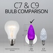 C9 Purple OptiCore LED Christmas Light Bulbs
