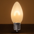 C9 Warm White Glass FlexFilament&reg LED Vintage Christmas Light Bulb, Satin