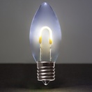 C9 Cool White Shatterproof FlexFilament&reg LED Vintage Christmas Light Bulbs