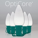 C9 Cool White Smooth OptiCore&reg Commercial LED Christmas String Lights
