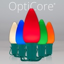 C9 Multicolor Smooth OptiCore&reg Commercial LED Christmas String Lights