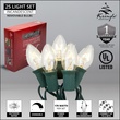25 C9 Twinkle Clear Christmas Lights