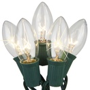25 C9 Twinkle Clear Christmas Lights