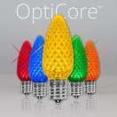 C9 Twinkle Multicolor OptiCore&reg LED Christmas Light Bulbs