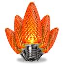 Kringle Traditions TM C9 Amber / Orange LED Christmas Light Bulbs