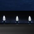 C9 Cool White OptiCore LED Christmas Light Bulbs, Box of 25