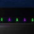 C9 Green / Purple OptiCore Commercial LED Halloween String Lights, 50 Lights, 50'