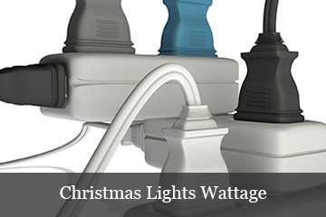 How many watts and amps do Christmas lights use?